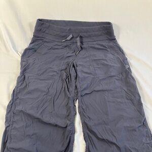 Lululemon Dance Studio Pants Sz 6 Charcoal Drawstring Athleisure Yoga Baggy Crop